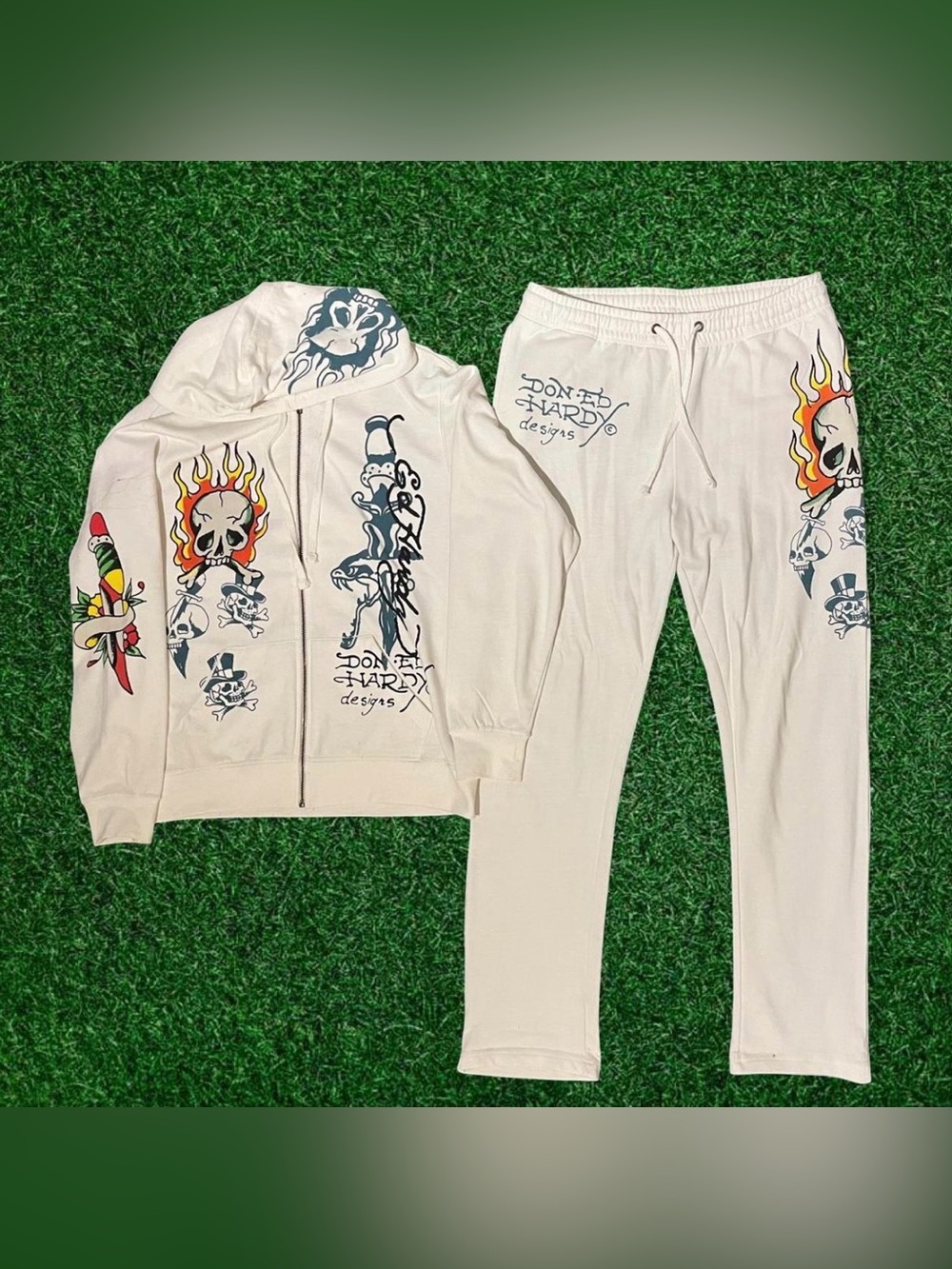 Ed Hardy White Tracksuit